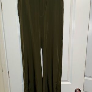 Old Navy Olive Stretch Tech Wide Leg Pants